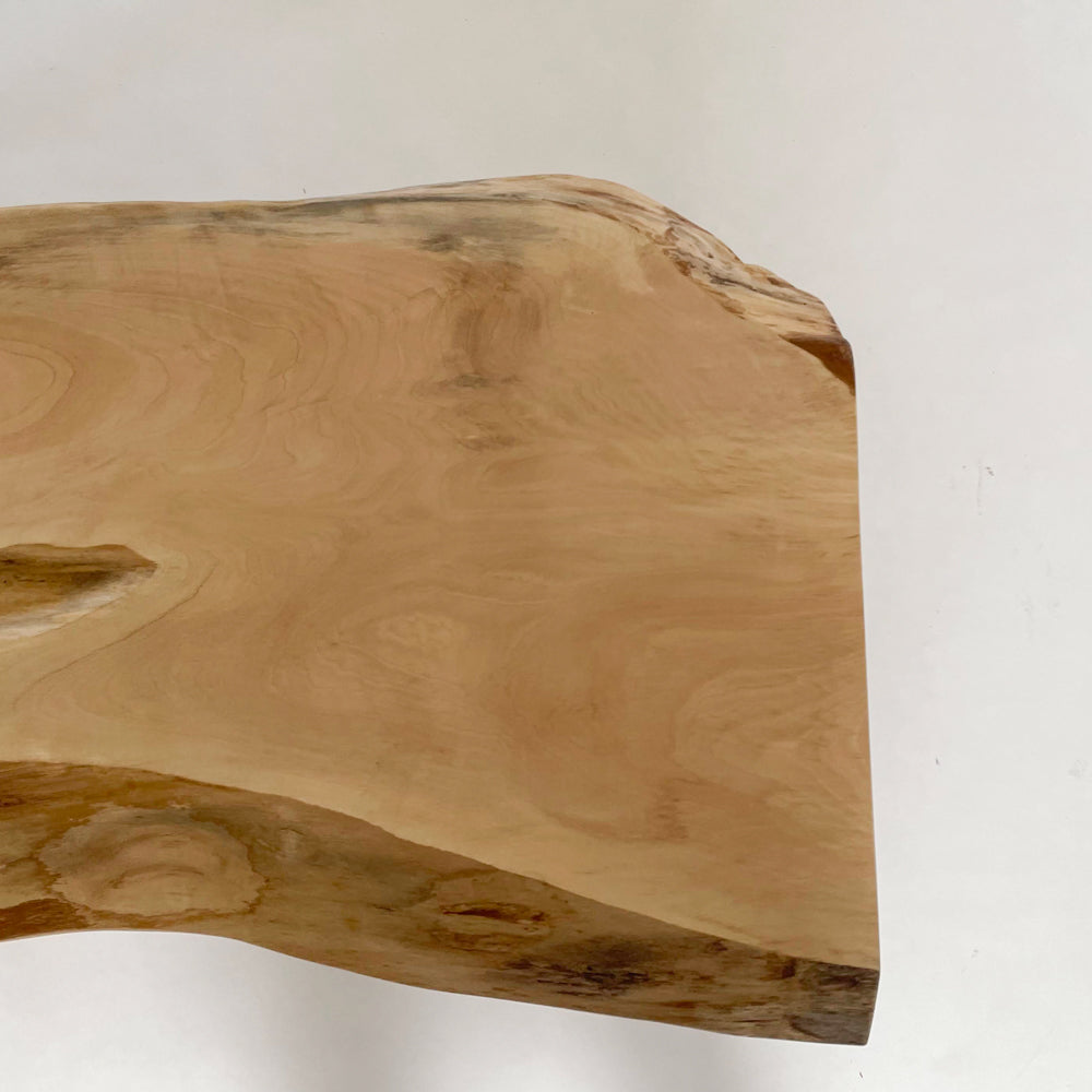 [たのメル便] 白栃　極上杢　一枚板ローテーブル　新品未使用 たのメル便] 白栃 極上杢 一枚板ローテーブル 新品未使用 - メルカリ